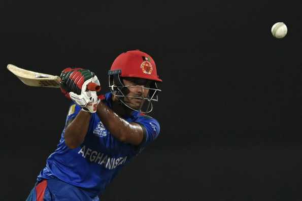 Najibullah top-scored for Afghanistan. Najibullah top-scored for Afghanistan.
