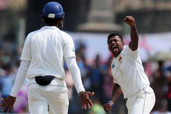 Left-arm spinner Rangana Herath claimed a match haul of 12 wickets as Sri Lanka beat England by 75 runs in the first Test in Galle. The win condemned top-ranked England to their fourth consecutive Test defeat. Left-arm spinner Rangana Herath claimed a match haul of 12 wickets as Sri Lanka beat England by 75 runs in the first Test in Galle. The win condemned top-ranked England to their fourth consecutive Test defeat.