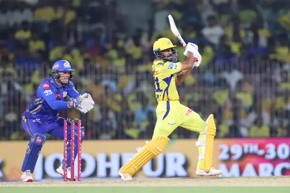 Gaikwad hit a quickfire knock from No. 3 Gaikwad hit a quickfire knock from No. 3
