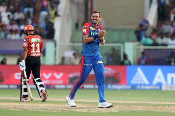 Starc picked up his first ever five-wicket haul in T20 cricket. Starc picked up his first ever five-wicket haul in T20 cricket.