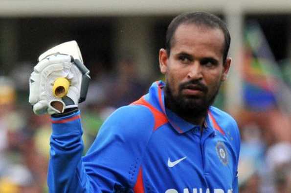 India's Yusuf Pathan gets a standing ovation after scoring a century during the final One Day International (ODI) against South Africa in Centurion on Sunday. India's Yusuf Pathan gets a standing ovation after scoring a century during the final One Day International (ODI) against South Africa in Centurion on Sunday.