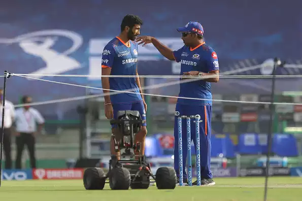 File Photo: Jasprit Bumrah with Mahela Jayawardene File Photo: Jasprit Bumrah with Mahela Jayawardene