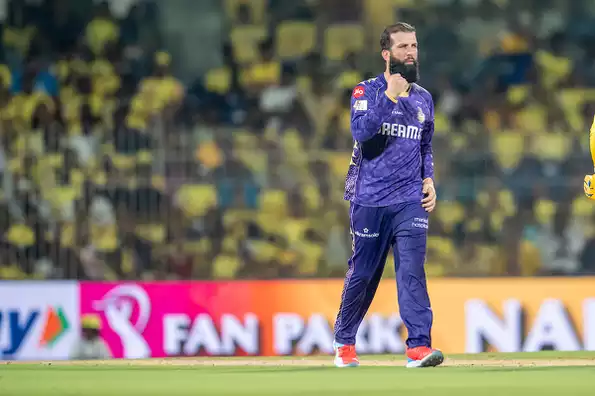 Moeen Ali bowled a solid spell in the PowerPlay to widen CSK's worry lines. Moeen Ali bowled a solid spell in the PowerPlay to widen CSK's worry lines.
