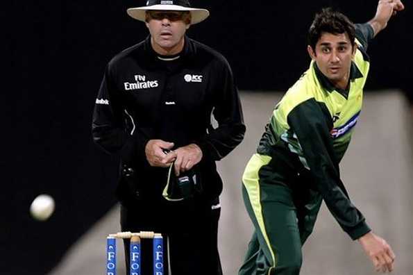 Pakistani off-spinner Saeed Ajmal's actions caused him to lose 15% of his match fee. Pakistani off-spinner Saeed Ajmal's actions caused him to lose 15% of his match fee.