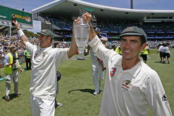 Justin Langer, pictured here in 2007, said Tuesday he rates his long-time Test batting partner Matthew Hayden as Australian cricket's greatest opening batsman. Justin Langer, pictured here in 2007, said Tuesday he rates his long-time Test batting partner Matthew Hayden as Australian cricket's greatest opening batsman.