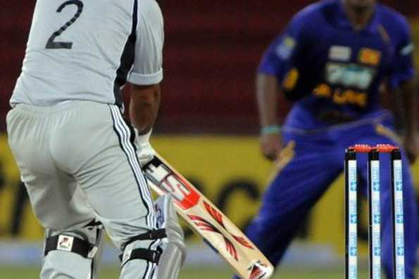 UAE's cricketer Saqib Ali hits a stroke during a Group A match between Sri Lanka and UAE for the Asia Cup at Gaddafi Stadium in Lahore on June 26, 2008. UAE continues batting at 142 for 7 in 33 overs chasing Sri Lanka total of 290 runs. UAE's cricketer Saqib Ali hits a stroke during a Group A match between Sri Lanka and UAE for the Asia Cup at Gaddafi Stadium in Lahore on June 26, 2008. UAE continues batting at 142 for 7 in 33 overs chasing Sri Lanka total of 290 runs.